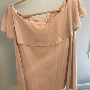 Cream off shoulder susana Monaco dress